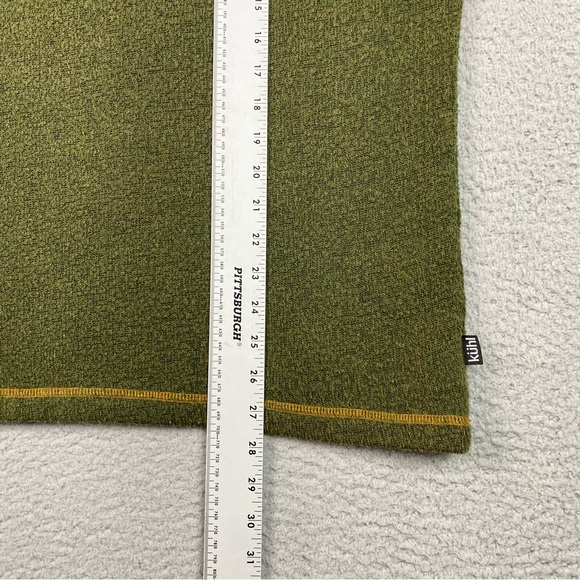 VTG Alf Kuhl Sweater Men's Size L Green Alfpaca Fleece Sweater Crewneck Pullover - Picture 9 of 10